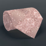 Elegante Rose Krawatte<br><div class="desc">Krawatte mit Rose Gold Blush Glitzer Funkelnd Tropfen Moderne Design Necktie - oder Hinzufügen Ihres einzigartigen Textes / Name - Make Your Special Krawatte Gift - Neu formatieren und verschieben oder entfernen und hinzufügen / Elemente mit Anpassungstool. Design von MIGNED. Bitte schauen Sie sich meine anderen Projekte an. Sie können...</div>