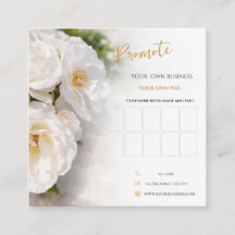 Elegante Rose Loyalty Visitenkarte