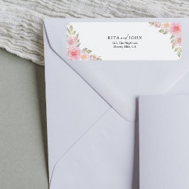 Elegante Rose Minimalistisch Farbenfrohe Rücksende