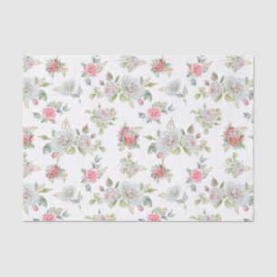 Elegante Rose mit vergoldeten Blätter Seidenpapier