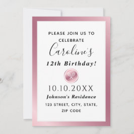 Elegante Rose New Orleans Club Villa Saroli Einladung