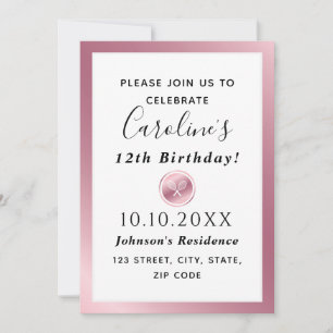 Elegante Rose New Orleans Club Villa Saroli Einladung