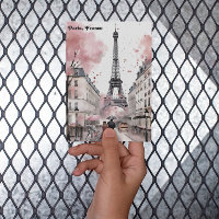 Elegante Rose Paris Frankreich Romantischer Eiffel