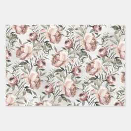 Elegante Rose Pinacoteca Ristorante La Lanchetta Geschenkpapier Set