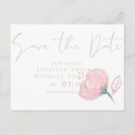 Elegante Rose Postkarte