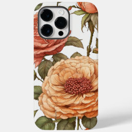 Elegante Rose Print iPhone Back Case