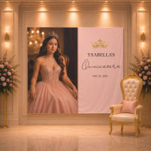 Elegante rosé Quinceañera-Kulisse