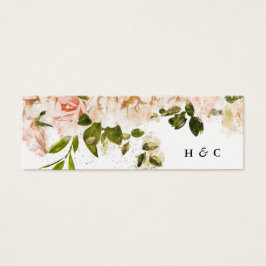 Elegante Rose Romance Registry Insert Card