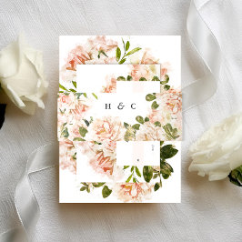 Elegante Rose Romance Wedding Einladungsbanderole