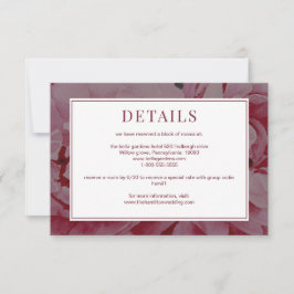 Elegante Rose Rosa Hochzeitskarte Einladung