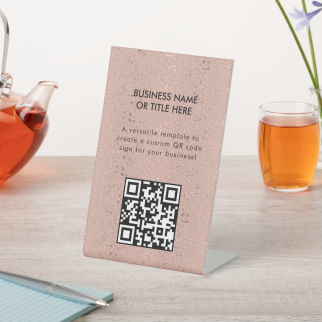 Elegante Rose Sockelschild (In SItu)