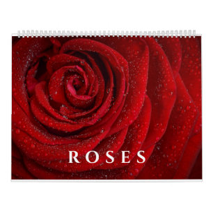 Elegante Rose und Blumenfotografie Kalender