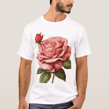 "Elegante Rose und Knospenblüte – Ein zeitloses V