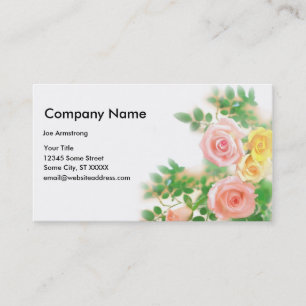Elegante Rose Visitenkarte