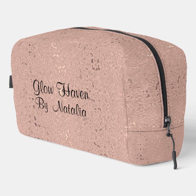 Elegante Rose Waschbeutel (Rechte Ecke)