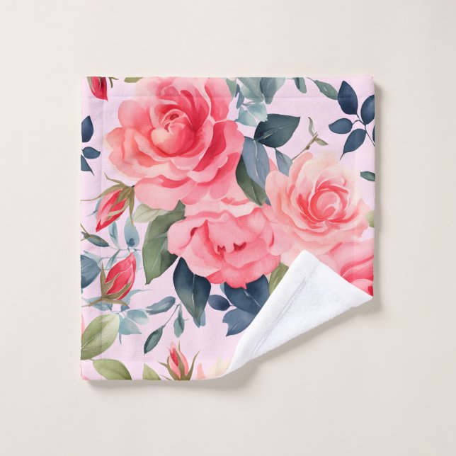 Elegante Rose Waschlappen (Waschlappen)