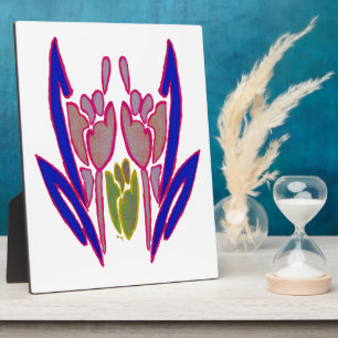 Elegante Rose Watercolor Kunst, Dichtung und Musik Fotoplatte