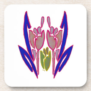 Elegante Rose Watercolor Kunst, Dichtung und Musik Getränkeuntersetzer