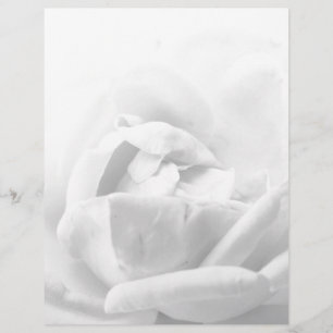 Elegante Rosen-Blume Blumenschwarzweiss-girly Briefbogen