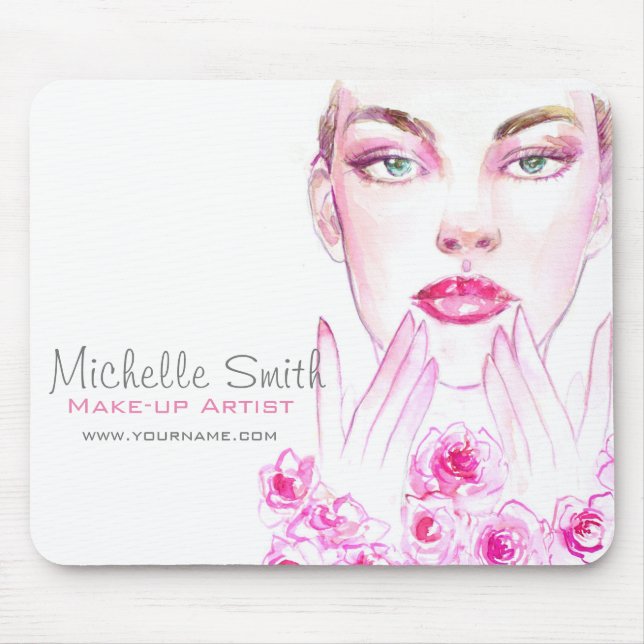 Elegante Rosen Blumenstrauß Mousepad (Vorne)