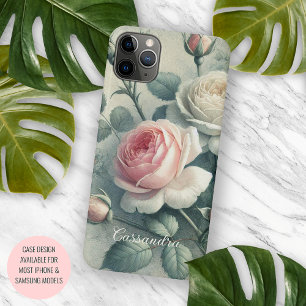 Elegante Rosen Feine Kunst Botanische Zeichnung iPhone 16 Pro Max Hülle
