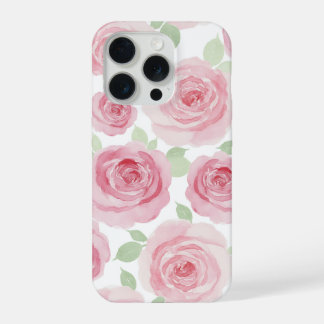 Elegante Rosen-Handyhülle in Rosa iPhone 15 Pro Hülle