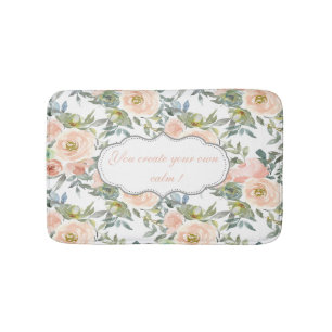 Elegante Rosen, Motivierende Nachricht Badematte