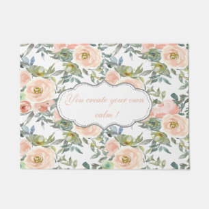 Elegante Rosen, Motivierende Nachricht Fußmatte