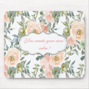 Elegante Rosen, Motivierende Nachricht Mousepad