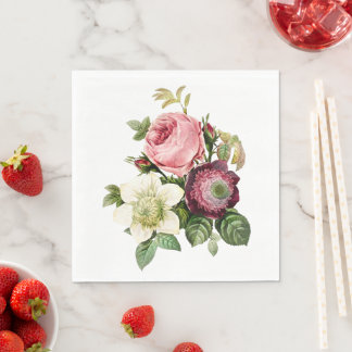 Elegante Rosen-Papier-Servietten Serviette