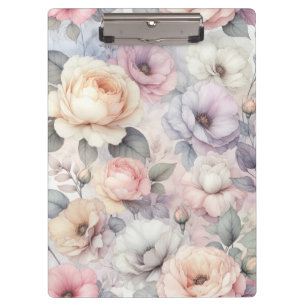 Elegante Rosenblüten Klemmbrett