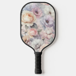 Elegante Rosenblüten Pickleball Schläger