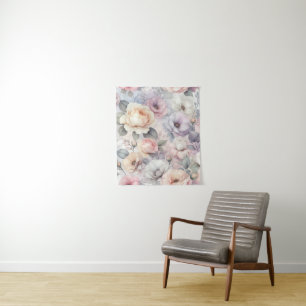 Elegante Rosenblüten Wandteppich