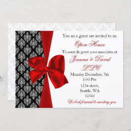 elegante Rot Corporate Party Einladung