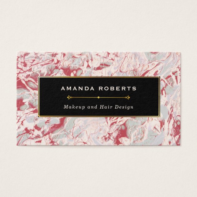 Elegante Rot und Schwarz (Vorderseite)