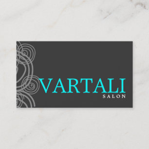 Elegante Rotations-aquamarine Geschäfts-Karte Visitenkarte