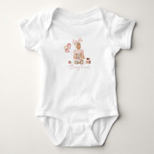 Elegante Rote Erdbeere Girl Beere süß Baby Strampler