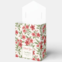 Elegante rote florale botanische Adoptionsdusche