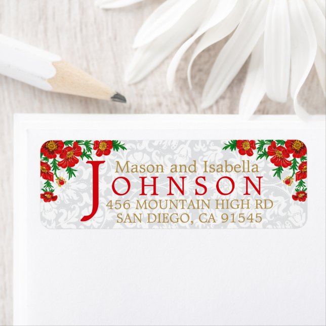 Elegante Rote Mohnblume Blume (Insitu)