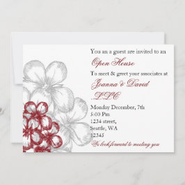 elegante rote Party Einladung