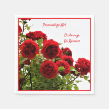 Elegante Rote Rose Bouquet Romantisches Personalis