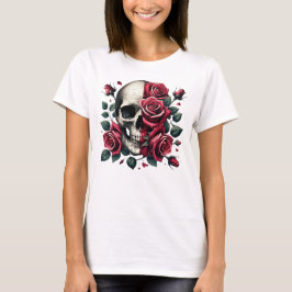 Elegante Rote Rose T-Shirt