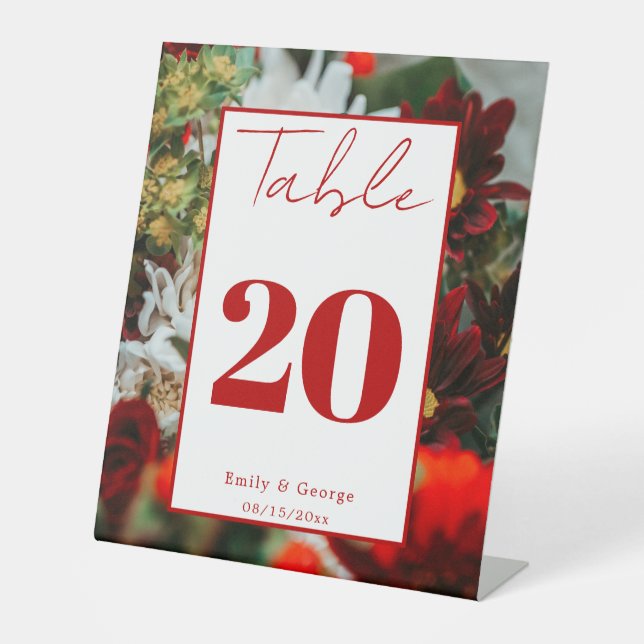 Elegante rote Rosen blühen Blume blumenreiche Hoch Sockelschild (Vorderseite)