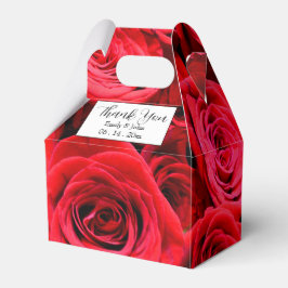 Elegante rote Rosen Rote Blume Rote Blüte Geschenkschachtel