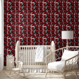 Elegante Rote Rosen Valentinstag-Wallpaper mit B Tapete