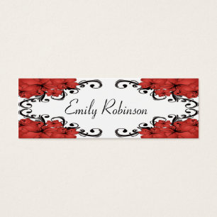 Elegante rote und schwarze Blumen