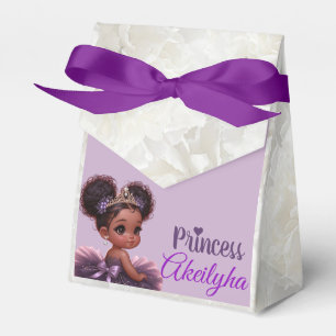 Elegante Royal African Princess Lila Baby Shower Geschenkschachtel