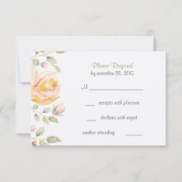 Elegante RSVP-Karten für Hochzeiten im Wasser RSVP Karte