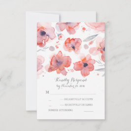 Elegante RSVP-Karten für Hochzeiten im Wasser RSVP Karte