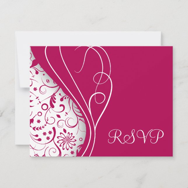 Elegante RSVP-Karten RSVP Karte (Vorderseite)